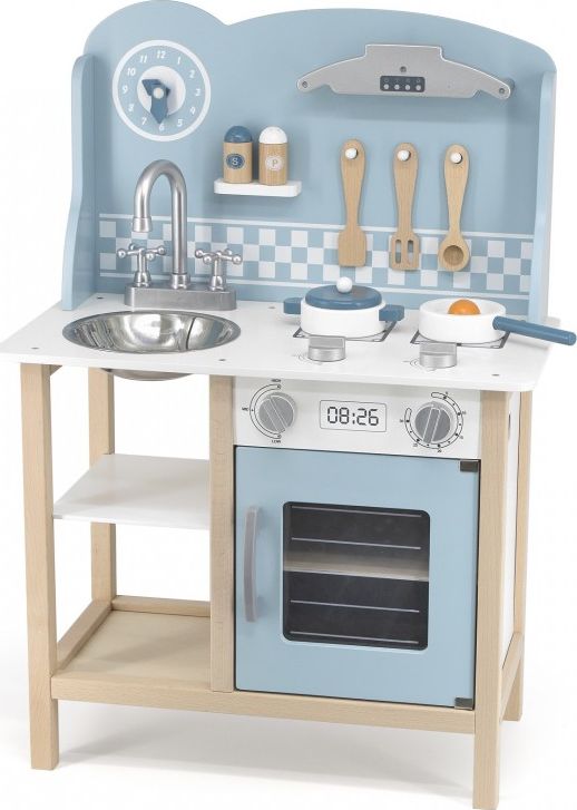 Viga PolarB drevená kuchynka Silver Blue