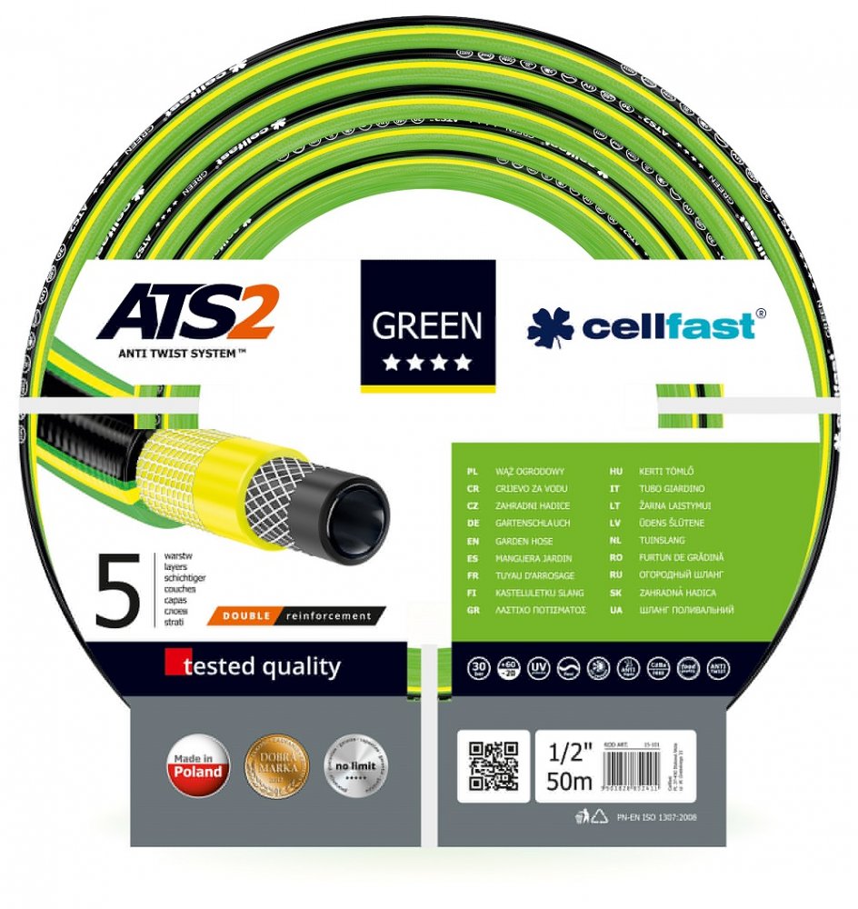Cellfast Záhradná hadica Green 1/2" 50m (15-101)