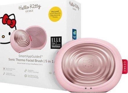 Geske sonická Kefka na čistenie tváre 5w1 Geske z Aplikacja (hello kitty Ružový)