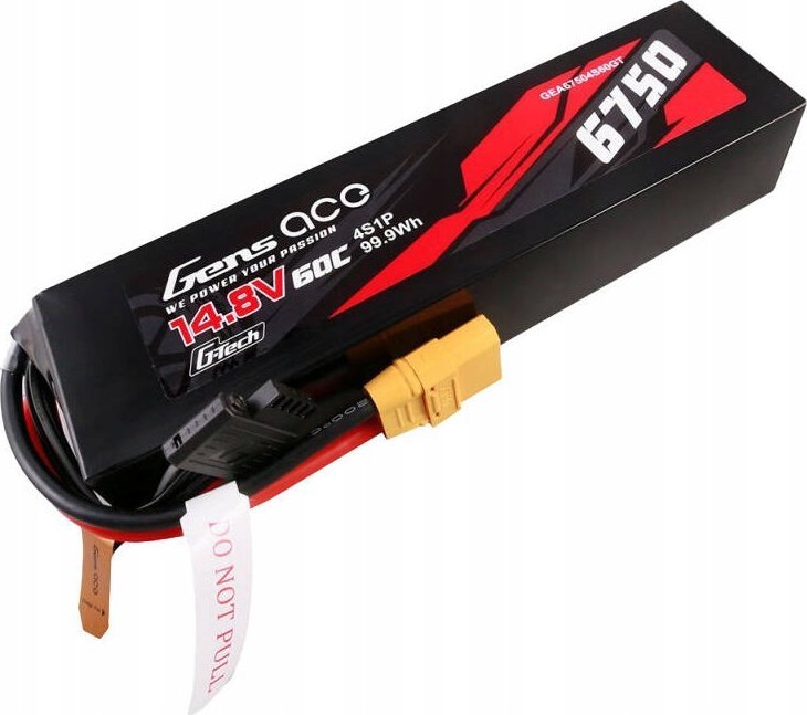 Gens Ace akumulátor Gens ace G-Tech 6750mAh 14.8V 60C 4S1P Lipo  PC z konektorem XT90 plug
