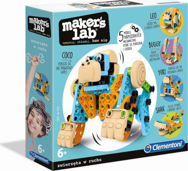 Clementoni Maker's Lab - Zabawne zwierzęta