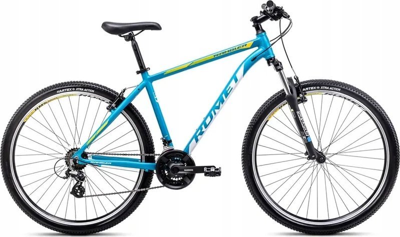 Romet Dviratis Romet Rambler R9.1 2025 blue-white-yellow-17" / M (Dydis: 17" / M)