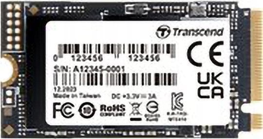 Transcend TRANSCEND 2TB M.2 2242 PCIe Gen4x4 NVMe 3D TLC DRAM-less