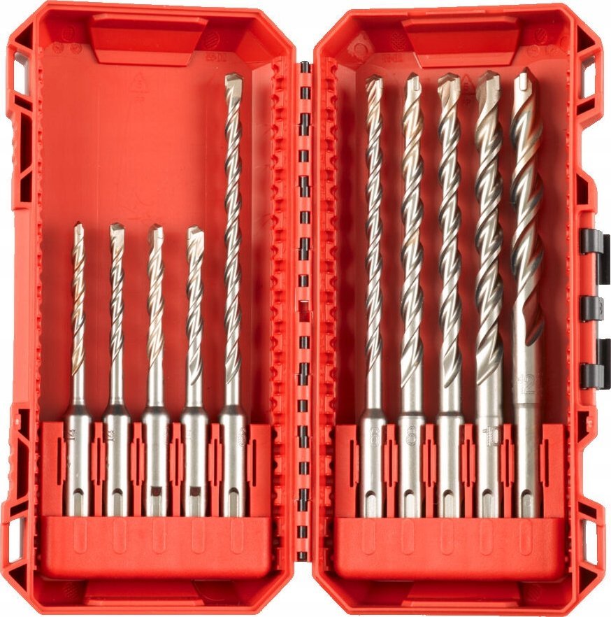 Milwaukee MILWAUKEE DRILL SDS PLUS M2 SET 10pcs /5-6-6x110mm - 6-6-8-8-10-12-14x160mm/