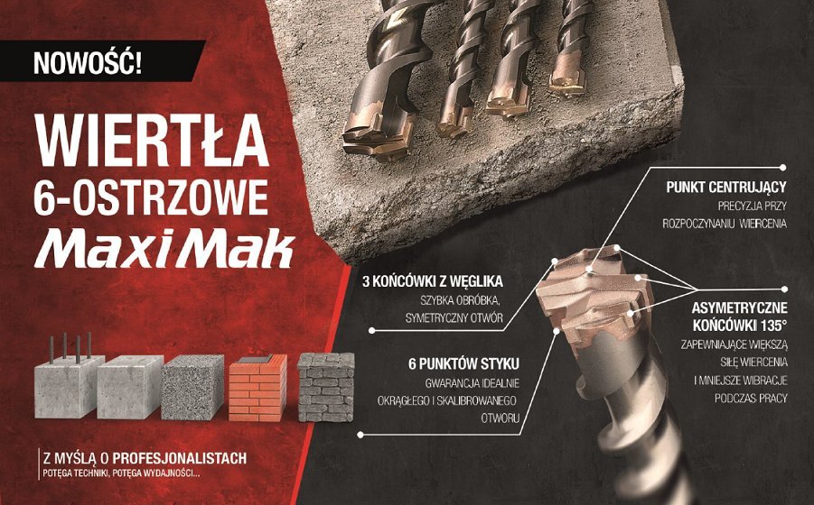 Makita MAKITA Vrták SDS MAX 35x 400x 540mm MAXI MAK 6-OSTRZOWE