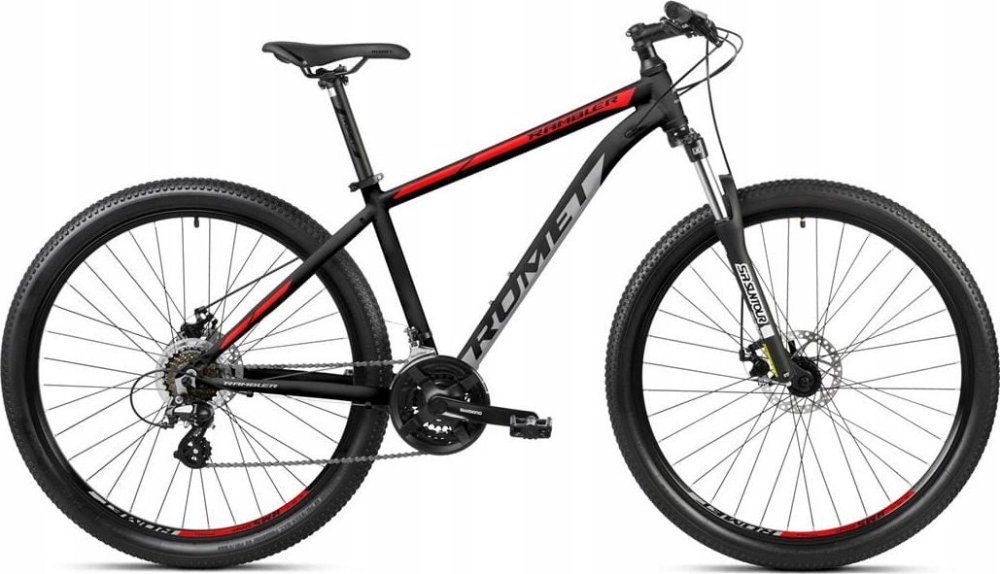Romet Dviratis Romet Rambler R9.1 2025 black-red-grey-21" / XL (Dydis: 21" / XL)