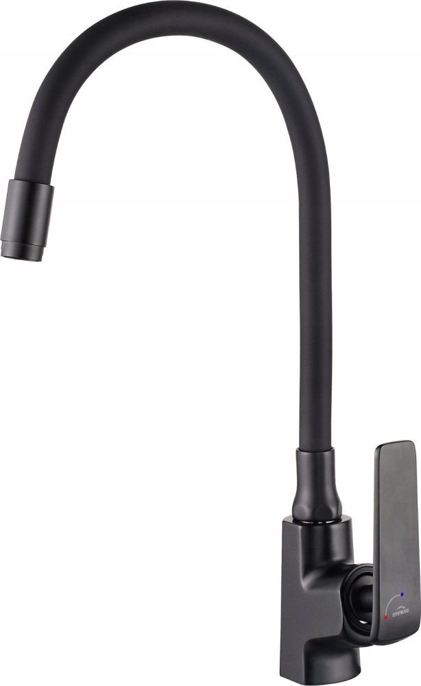 Invena Sink mixer LIGARIA INVENA TREND, with flexible spout, black.