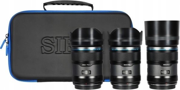 Sirui Sirui Sniper Lens APS-C AF Kit 23, 33 & 56mm F1.2 X-Mount Black Carbon